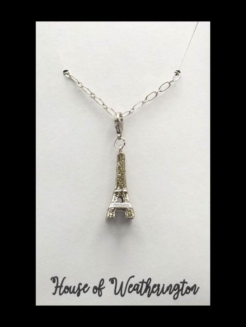 Handcrafted Eiffel Tower Necklace